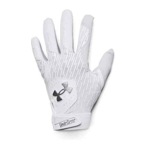 Under Armour Clean Up Youth Batting Gloves - White