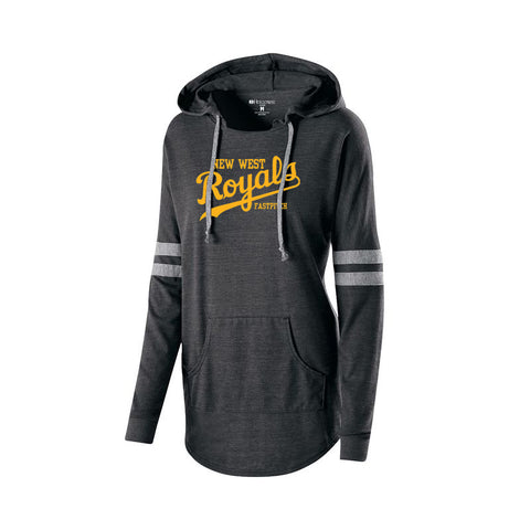 Ladies Hooded Low Key Pullover (New West Fastpitch)