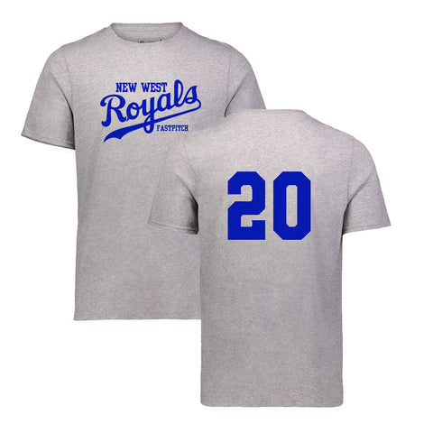 Russell Essential T-Shirt w/Players Number (New West Fastpitch)