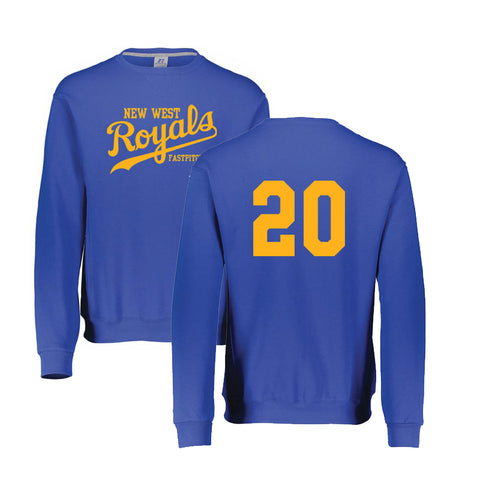 Russell Dri-Power Fleece Crewneck w/Players Number (New West Fastpitch)