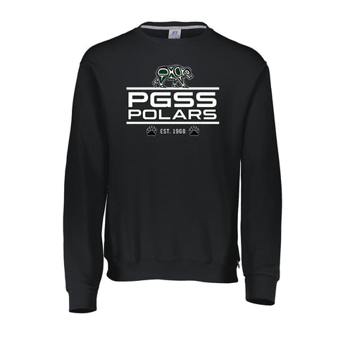 Russell Crewneck Sweatshirt - Black (PGSS POLARS)