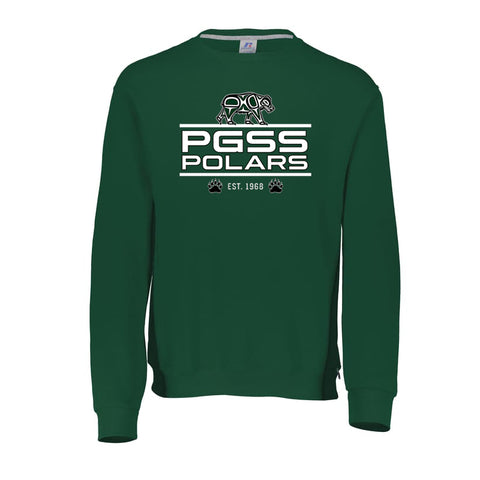 Russell Crewneck Sweatshirt - Forest Green (PGSS POLARS)