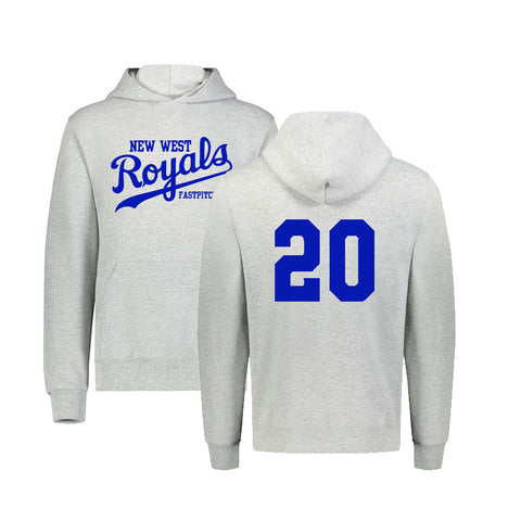 Youth Russell Dri-Power Hoodie w/Players Number (New West Fastpitch)