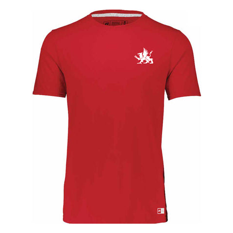 Russell Essential Short Sleeve T-Shirt - Red (Burnsview Secondary School)