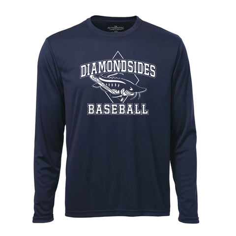 Long Sleeve Dri Fit T-Shirt (Diamondsides Baseball)