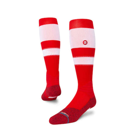 Stance OTC MLB Striped Socks 2023 (Red/White)