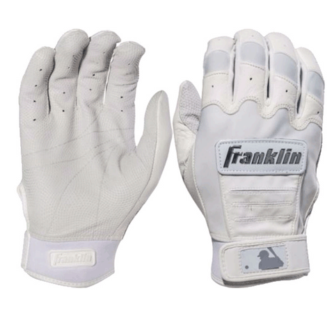 Franklin CFX Chrome Batting Gloves - White