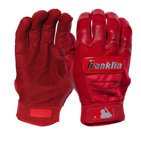 Franklin CFX Chrome Batting Gloves - Red