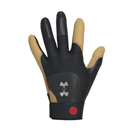 Under Armour Harper Hustle Youth Batting Gloves - Black