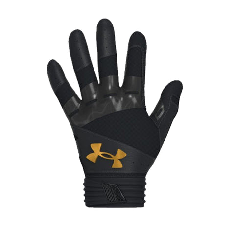 Under Armour Motive Fastpitch Batting Gloves - Black