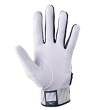 Mizuno Youth MVP Batting Gloves - White/Grey