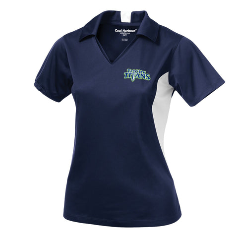 Colour Block Golf Shirt - Ladies (Tri City Titans Coaches)