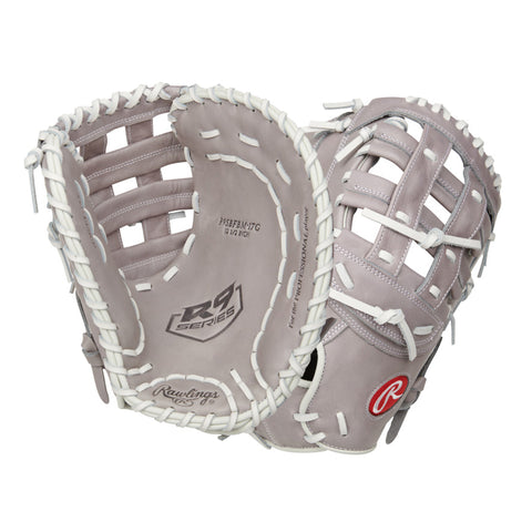 Rawlings R9 Softball First Base Glove (R9SBFBM-17G)
