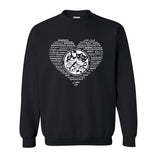 Adult Heavyweight Crewneck - Heart Logo (Confederation Park)