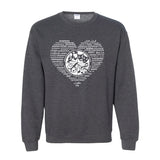 Adult Heavyweight Crewneck - Heart Logo (Confederation Park)