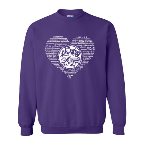 Adult Heavyweight Crewneck - Heart Logo (Confederation Park)