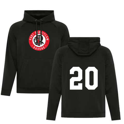 ATC Gameday Fleece Hoodie with Number Option (Poco Ravens)
