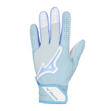 Mizuno Finch Ladies Batting Gloves - Light Blue