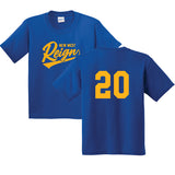 Youth Gildan Heavy Cotton T-Shirt w/Players Number (New West Reign Fastpitch)