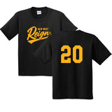 Youth Gildan Heavy Cotton T-Shirt w/Players Number (New West Reign Fastpitch)