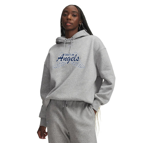 Under Armour Ladies Icon Fleece Hood - Angels Logo (Coquitlam Minor Football)