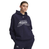 Under Armour Ladies Icon Fleece Hood - Angels Logo (Coquitlam Minor Football)