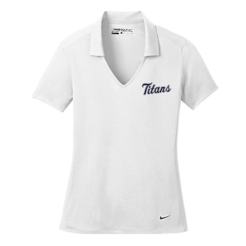 Nike Dri Fit Vertical Mesh Polo - Ladies (Tri City Titans Coaches)