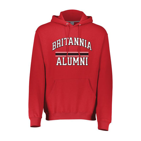 Russell Hooded Pullover (Britannia Alumni) Bar Logo
