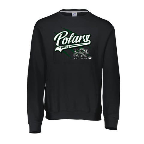 Russell Crewneck Sweatshirt - Black (PGSS POLARS)