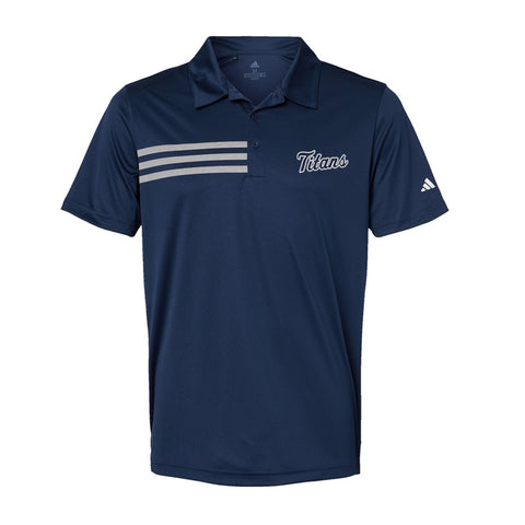 Adidas 3 Stripes Chest Polo Shirt - Mens (Tri City Titans Coaches)