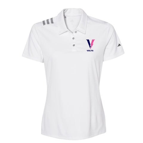 Adidas 3 Stripes Chest Polo Shirt - Ladies (PCFA VOLTS - COACHES)
