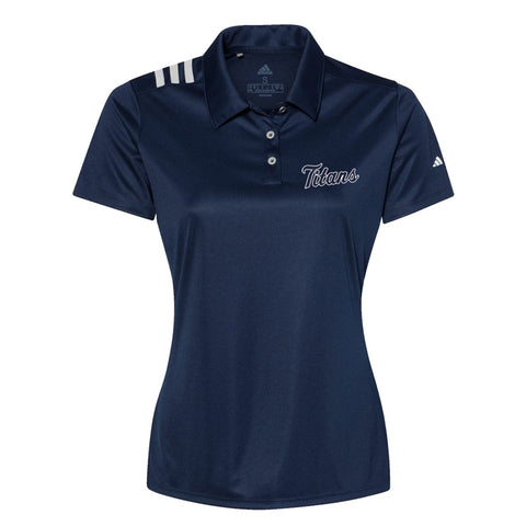 Adidas 3 Stripes Chest Polo Shirt - Ladies (Tri City Titans Coaches)