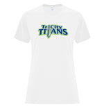 ATC Everyday Cotton Ladies T-Shirt (Tri City Titans Fan Wear - Green Logo)