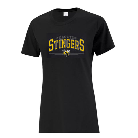 Ladies T-Shirt - Black (Chalmers)