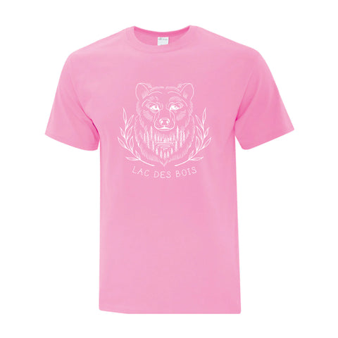 Youth Cotton T-Shirt - Pink (Lac Des Bois)