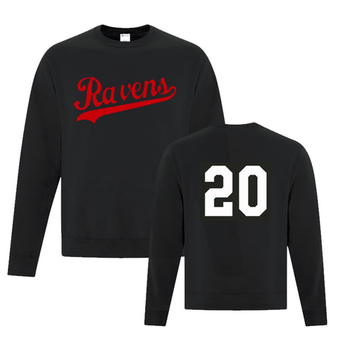 ATC Fleece Crewneck Sweatshirt with Number Option (Poco Ravens)