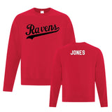 ATC Fleece Crewneck Sweatshirt with Name Option (Poco Ravens)