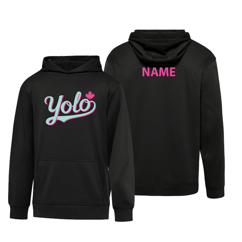 ATC ESSENTIAL® Performance Hoodie w/Name Bar - Adult/Youth (Yolo Baseball)