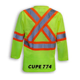 High Visibility Mesh Safety Long Sleeve Shirt (CUPE 774)