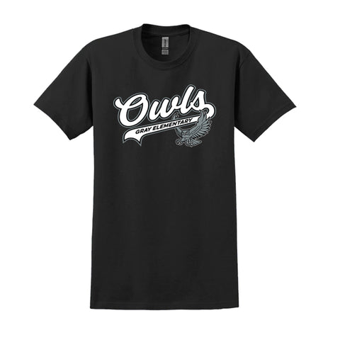Gildan T-Shirt - Black (Gray Elementary)