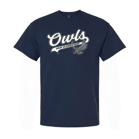 Gildan T-Shirt - Navy (Gray Elementary)