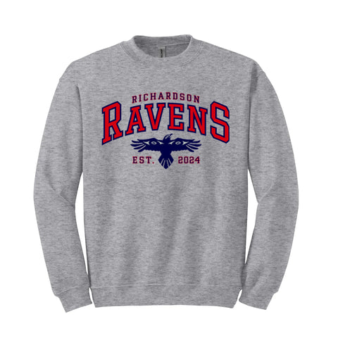 GILDAN® Heavy Blend™ Crewneck Sweatshirt (Richardson Ravens)