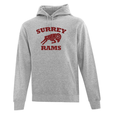 ATC™ Everyday Fleece Hoodie - Grey (Surrey Rams Logo)