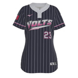 Mizuno Pinstripe Game Jersey - Navy (PCFA VOLTS - PLAYERS)