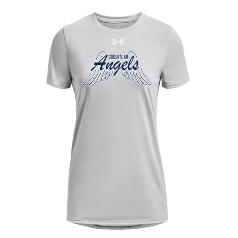 Under Armour Ladies Athletic 2.0 T-Shirt - Angels Logo (Coquitlam Minor Football)