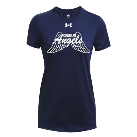 Under Armour Ladies Team Tech Shirt - Angels Logo (Coquitlam Minor Football)