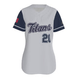 Sublimated League Game Jersey - White (Tri City Titans - Players)