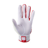 Mizuno MVP Batting Gloves - White/Red