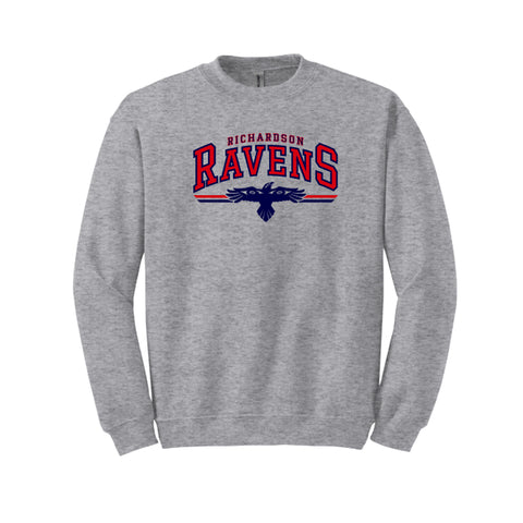 GILDAN® Heavy Blend™ Crewneck Sweatshirt (Richardson Ravens)