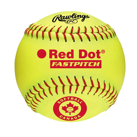 Rawlings Red Dot Leather Softball (PX2RYLC)